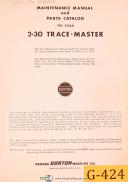 Gorton-Gorton 2-30 No. 3336A, Trace Master, Vertical Mill Maintenance & Parts Manual-2-30-3336A-01